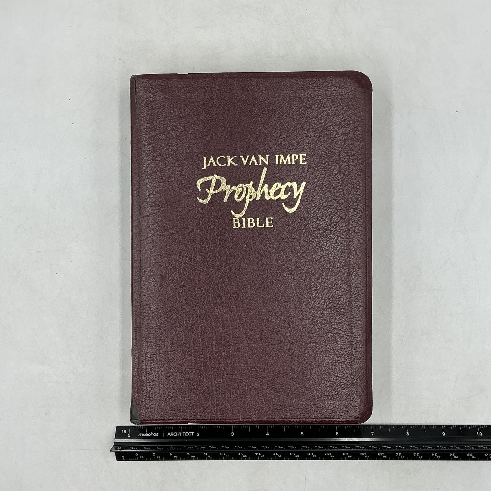 JACK VAN IMPE PROPHECY BIBLE Jack Van Impe Hardcover Faux Leather Burgundy