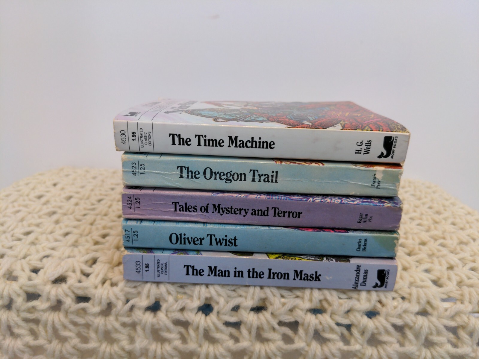 LOT 5 Vintage Books Illustrated Classic Editions Set Mini Pocket Size